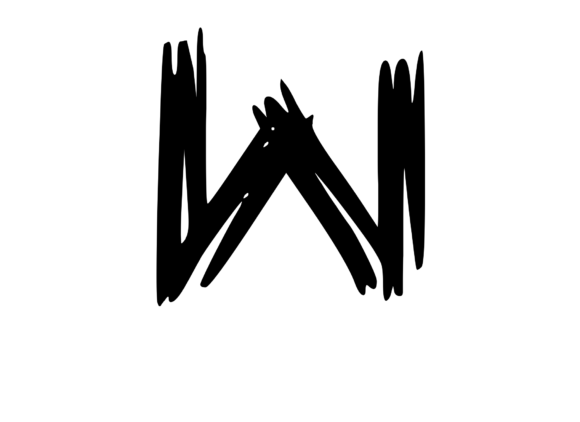 Old Brush Stroked Mono Letter W Review