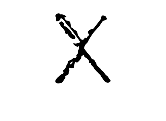 Scratched Mono Textured X Review for Embroidery Projects