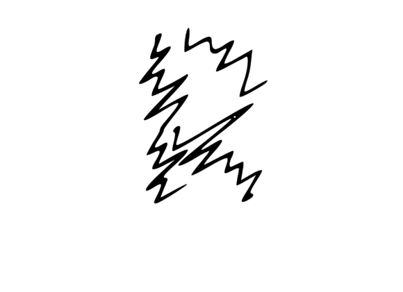 Zapped Comic Shocked Mono Letters R Review